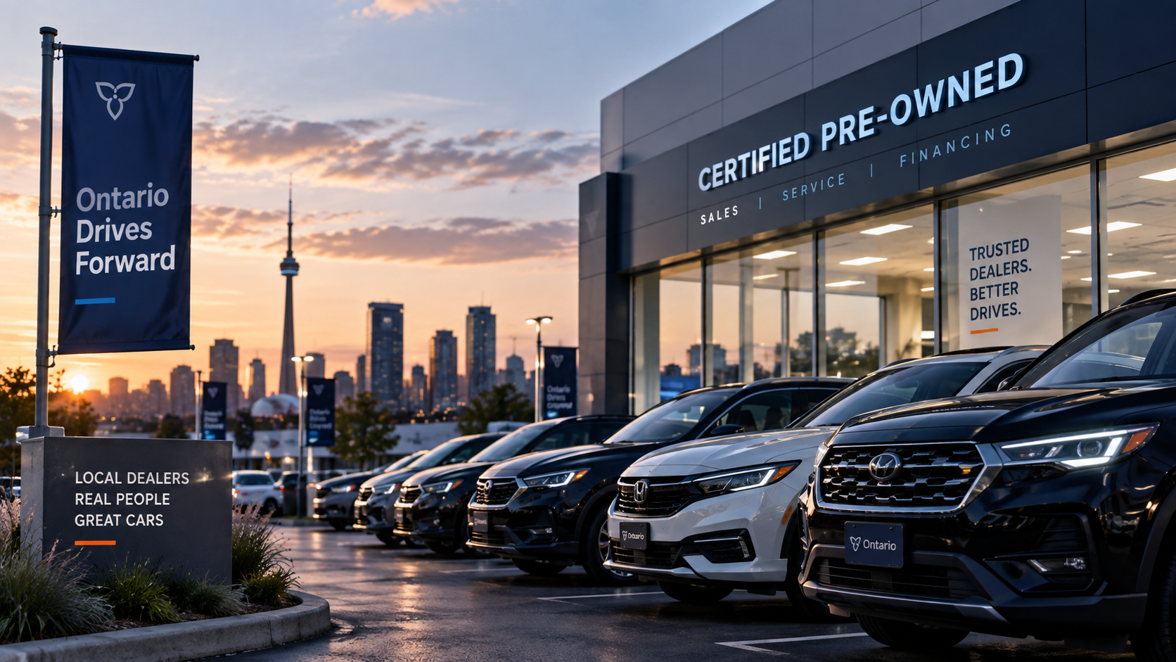 Ontario Dealership Showroom Lot
